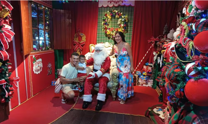 Casinha do Papai Noel bate recorde de público em Santarém e emociona milhares de famílias