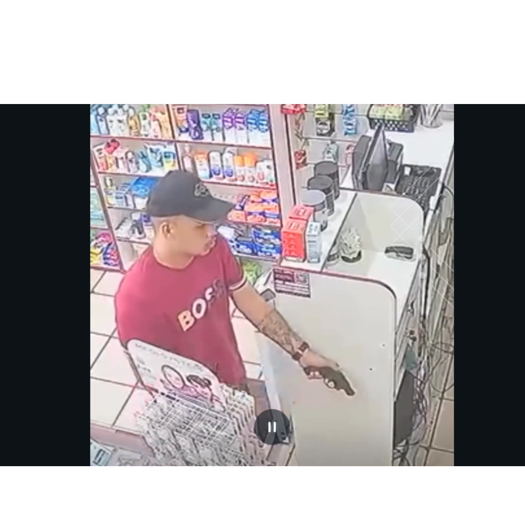 Assalto à mão armada em farmácia de Santarém é flagrado por câmeras de segurança