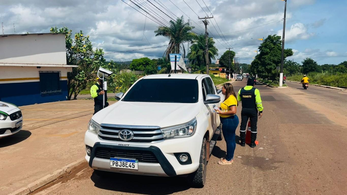 Respeito que Salva: SMT realiza blitz educativa no Dia Internacional do Pedestre em Santarém