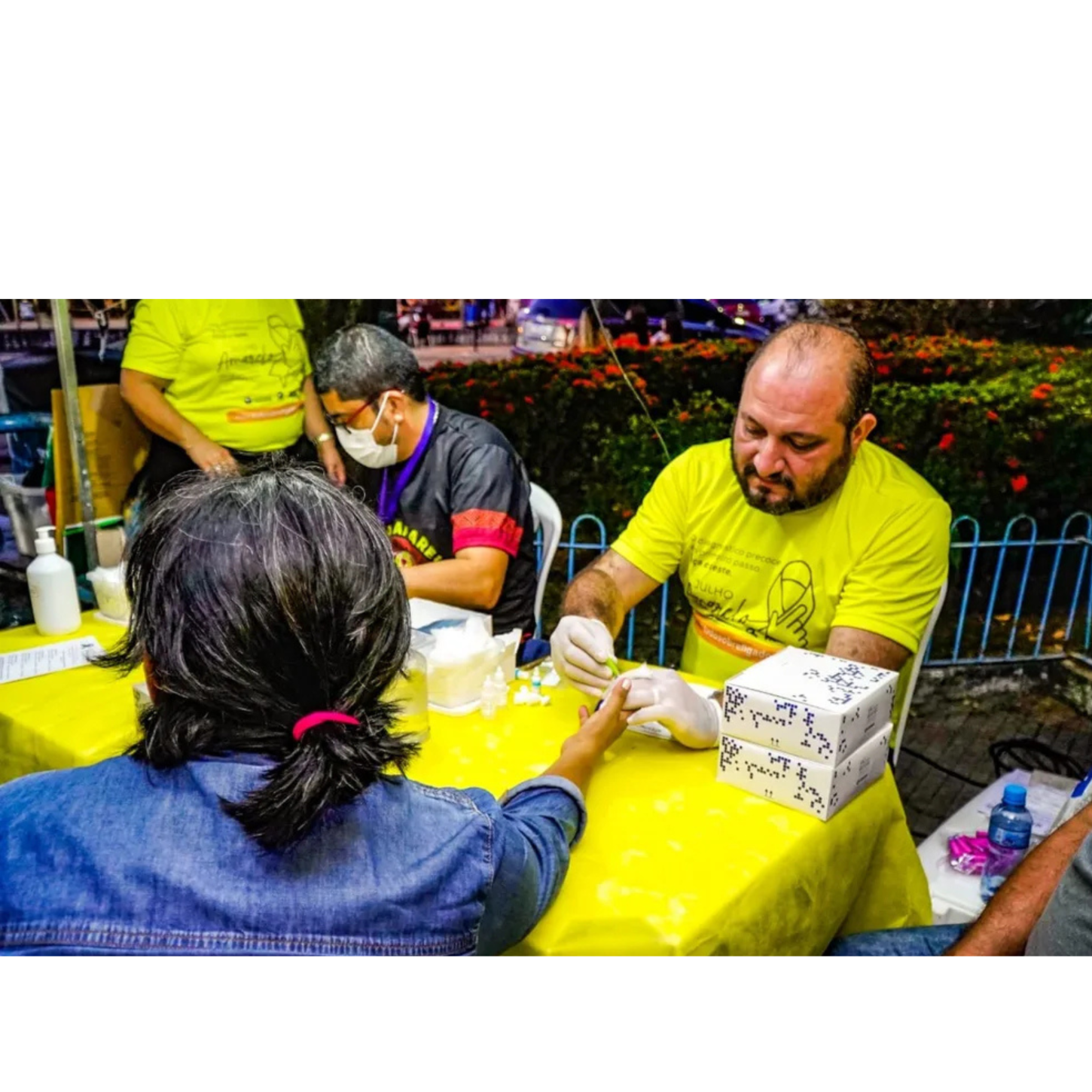 Em Santarém ação do Dezembro Vermelho leva testagem rápida e prevenção ao Parque da Cidade