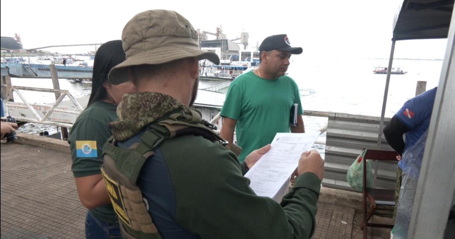 Em Santarém Fiscalização apreende 35 kg de pescado durante Defeso